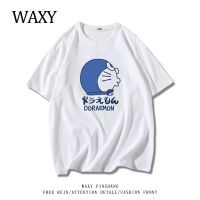 WAXY2022年夏季圆领纯棉短袖T恤女学生动漫甜美个性宽松上衣ins潮