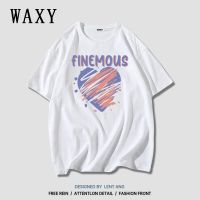 WAXY短袖T恤女学生夏季新款纯棉宽松百搭字母印花嘻哈女装上衣ins