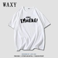 WAXY纯棉短袖T恤女学生宽松百搭嘻哈韩版潮流2022夏季女装上衣ins