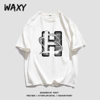 WAXY纯棉短袖女设计感小众T恤学生宽松打底衫港风国潮辣妹上衣ins