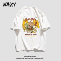 WAXY2022新款纯棉夏季短袖女T恤学生百搭宽松嘻哈欧美风上衣ins潮