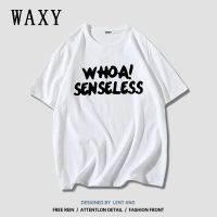 WAXY纯棉短袖T恤女学生百搭2022新款夏季韩版潮流宽松女装上衣ins