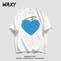 WAXY2022年纯棉短袖T恤女学生韩版潮流印花新款潮牌ins上衣服女装