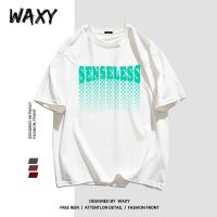 WAXY纯棉短袖T恤2022夏季新款打底衫嘻哈上衣女学生韩版宽松ins风