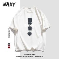 WAXY圆领纯棉短袖T恤女2022夏季新款美式嘻哈风学生韩版宽松上衣