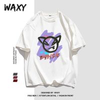 WAXY纯棉T恤女夏季短袖学生宽松显瘦慵懒风简约设计感小众上衣ins