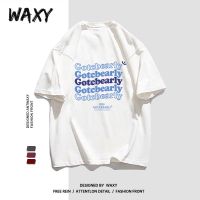 WAXY纯棉短袖女设计感小众T恤学生宽松上衣服2022夏季新款女装ins