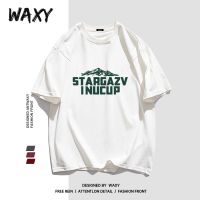 WAXY夏季新款纯棉短袖T恤女ins盐系欧美高街甜辣上衣学生宽松休闲