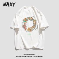 WAXY夏季新款纯棉T恤女美式hiphop短袖女学生宽松嘻哈甜辣上衣ins