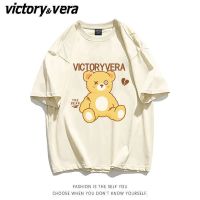 VICTORYVERA短袖t恤女学生宽松ins潮2022夏季新款卡通印花上衣服