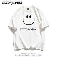 VICTORYVERA美式复古短袖T恤女学生2022夏季新款宽松显瘦情侣上衣