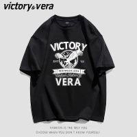 VICTORYVERAins潮美式复古短袖T恤女夏2022新款宽松港风甜辣上衣