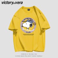 VICTORYVERA2022夏新款短袖T恤女学生宽松韩版休闲圆领上衣服内搭