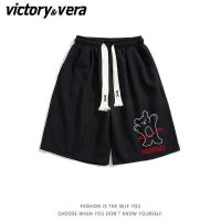 VICTORYVERA运动短裤男女夏季薄款小众设计感直筒宽松百搭裤子ins