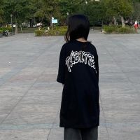 VICTORYVERA夏季2022新款爱心短袖t恤女宽松纯棉原宿风半袖上衣服