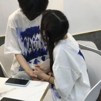 VICTORYVERA夏季2022新款情侣装短袖t恤女宽松纯棉高街半袖上衣服