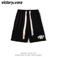 VICTORYVERA港风复古休闲短裤女夏季薄款潮ins街头风宽松五分裤子