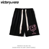 VICTORYVERA美式复古运动短裤男女夏季宽松小众街头ins五分裤子潮