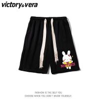 VICTORYVERA夏季2022韩版简约五分裤休闲运动裤宽松直筒短裤男女
