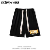 VICTORYVERA2022新款高腰时尚直筒五分裤宽松百搭休闲运动裤男女