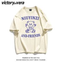 VICTORYVERA夏季新款短袖女学生韩版宽松T恤情侣闺蜜上衣ins潮流