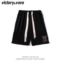 VICTORYVERA黑色运动短裤女夏季薄款2022新款宽松百搭五分裤ins潮