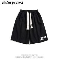 VICTORYVERA港风复古休闲运动短裤女夏季薄款ins潮宽松五分裤子男