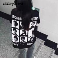 VICTORYVERA纯棉夏季2022新款潮短袖t恤女学生韩版宽松半袖上衣服