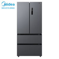 (可开专票)美的(Midea)532法式多门四门冰箱变频一级能效双系统双循环母婴风冷无霜MR-532WFPZE苍穹灰