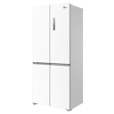 美的冰箱十字对开门515升 双循环 PT净味抗菌 风冷无霜 可制冰 一级能效家用电冰箱 流苏白 MR-540WSPZE