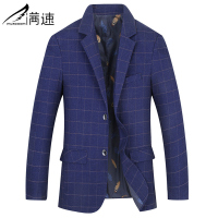 满速男士小西装韩版修身上衣休闲格子单西服套装潮流春秋正装外套