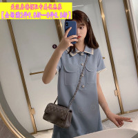 款法式小众高腰初恋egg连衣裙气质女神范仙女仙森系裙子