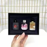 [七夕礼物]香水小样自由香水3件套7.5ml装小样黑盒 自由之水 反转巴黎小样 手霜手霜圣罗兰香水