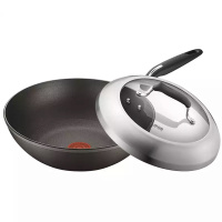 苏泊尔火红点钛金刚无油烟炒锅钢玻盖PC30HA3