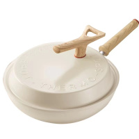 苏泊尔(SUPOR)炒锅不粘锅30cm炒菜锅轻量火红点无烟锅电磁炉燃气灶通用PC30QL1