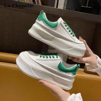 拉夏贝尔新款书舒适百搭厚底小白鞋时尚潮休闲饼干鞋
