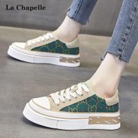 拉夏贝尔新款舒适百搭休闲鞋复古舒适厚底板鞋