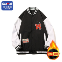 GLEMALL运动时尚夹克春秋款加厚美式针织修身迷彩官方ins牛仔短款