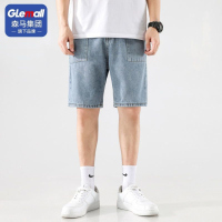 森马旗下GleMall夏季新款男士薄款牛仔短裤潮流个性帅气五分裤男