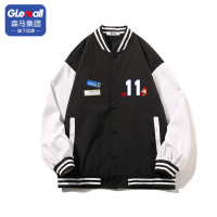 森马集团旗下Glemall男士外套秋冬季男装韩版上衣宽松情侣棒球服