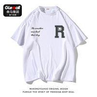 森马集团旗下品牌GLEMALL纯棉短袖T恤男青少年上衣2022新款