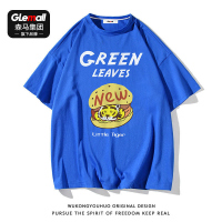 森马集团旗下品牌GLEMALL克莱因蓝短袖T恤男高级感百搭休闲