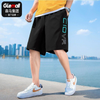 GLEMALL短裤男士夏季薄款潮牌外穿休闲速干宽松运动沙滩五分裤子