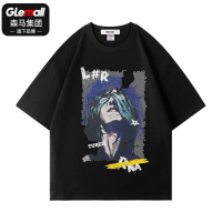 森马集团旗下GLEMALL夏季2022短袖T恤纯棉常规休闲百搭男潮流韩范