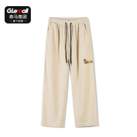 ins松紧腰森马集团旗下品牌GLEMALL休闲裤子男宽松直筒刺绣运动裤