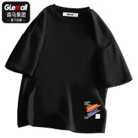 森马旗下GleMall夏季男士潮流运动t恤男个性常规常规上衣男体恤