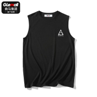 森马集团旗下GleMall常规休闲高街背心男夏季篮球运动短袖T恤汗衫