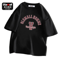 森马集团旗下GleMall短袖t恤男2022新款衣服男装潮流纯棉宽松上衣