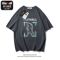 森马集团旗下GLEMALL短袖t恤男士夏季韩版流韩版ins休闲时尚圆领