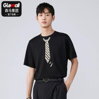 森马集团旗下GLEMALL短袖t恤男士夏季韩版流韩版ins休闲时尚圆领